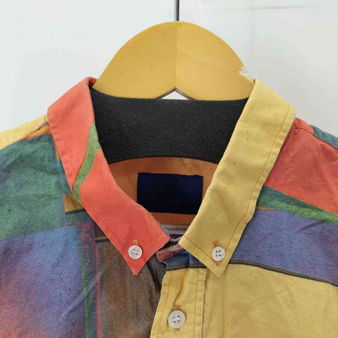 エチュード ETUDES ブロックパターンマルチカラーL/Sシャツ メンズ JPN:L