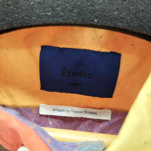 エチュード ETUDES ブロックパターンマルチカラーL/Sシャツ メンズ JPN:L