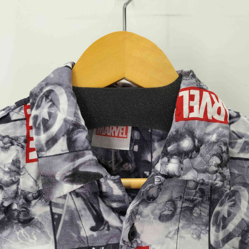 MARVEL 総柄S/Sシャツ メンズ LL