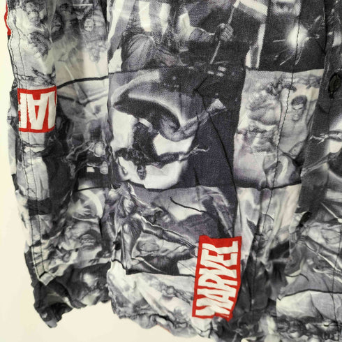 MARVEL 総柄S/Sシャツ メンズ LL
