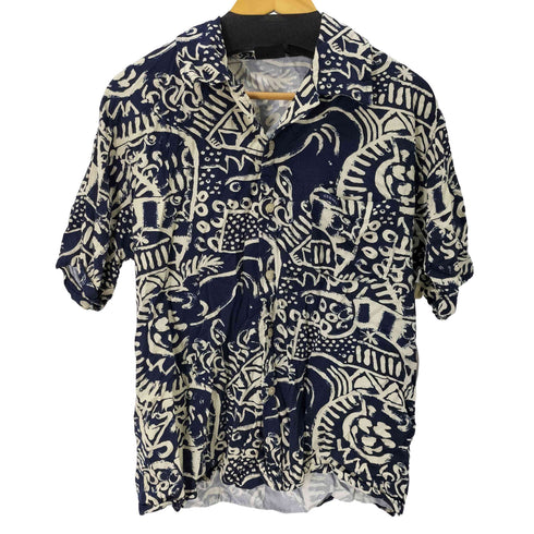 ゲス GUESS 総柄S/S開襟シャツ メンズ JPN:XL