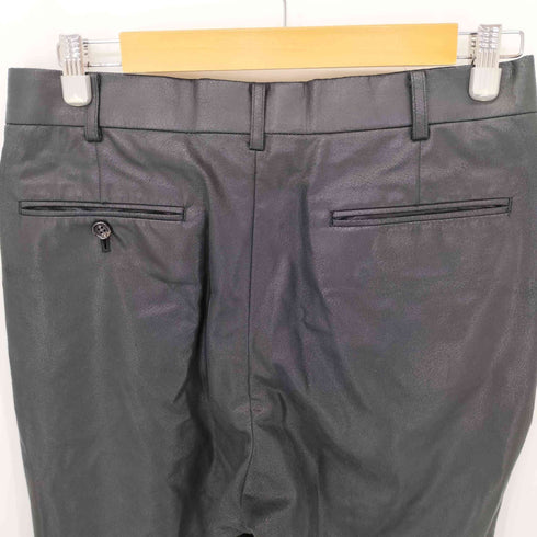 ジョンローレンスサリバン JOHN LAWRENCE SULLIVAN 20SS VEGAN LEATHER TUCKED TROUSERS メンズ JPN:48