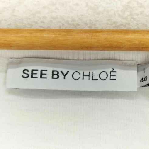 シーバイクロエ SEE BY CHLOE フロントロゴプリントタンクトップ レディース JPN:40