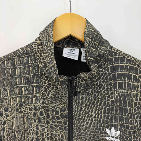 アディダスオリジナルス adidas Originals パイソンプリント切替 トレフォイルロゴ刺繍 トラックジャケット レディース JPN:L