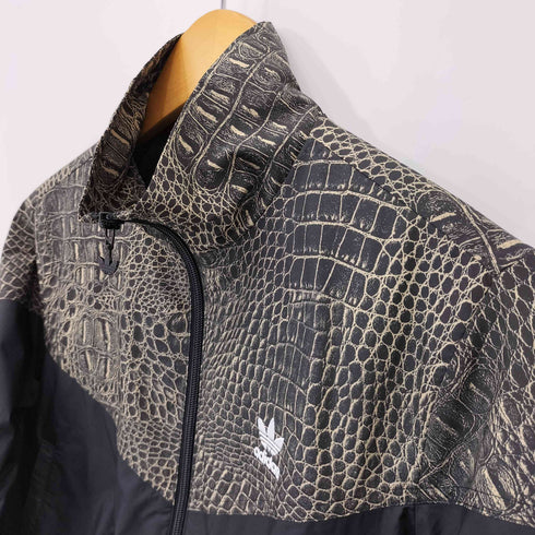 アディダスオリジナルス adidas Originals パイソンプリント切替 トレフォイルロゴ刺繍 トラックジャケット レディース JPN:L