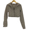 ザラ ZARA 千鳥格子 クロップド シャツ ジャケット レディース import:M