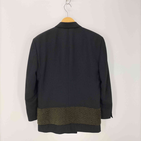 cellini ファー切替 ダブルブレストテーラードジャケット メンズ