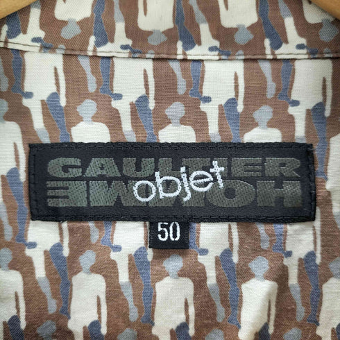 ゴルチエオムオブジェ GAULTIER HOMME objet 総柄 半袖シャツ archive メンズ 50