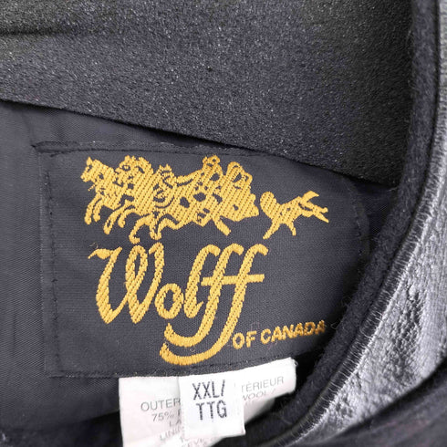 WOLFF OF CANADA レザー切替アワードジャケット メンズ XXL
