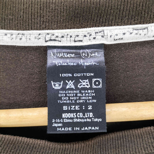N NUMBER クルーネックTシャツ 本人期 メンズ JPN:2