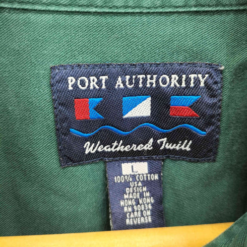 ポートオーソリティ Port Authority 90S 刺繍 L/S BDシャツ メンズ JPN:L