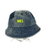 メイ MEI ロゴ刺繍 デニムバケットハット メンズ 58