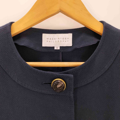 マッキントッシュフィロソフィー MACKINTOSH PHILOSOPHY ノーカラーショートジャケット レディース 38
