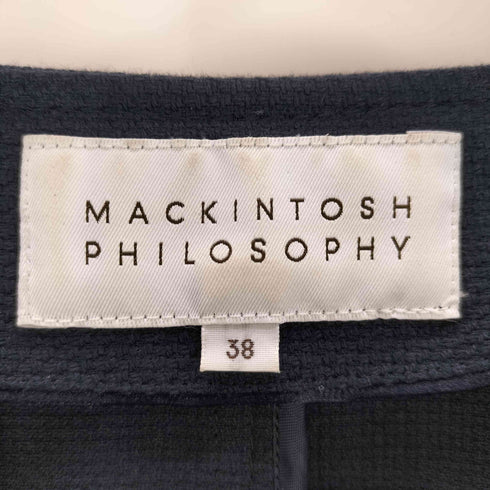 マッキントッシュフィロソフィー MACKINTOSH PHILOSOPHY ノーカラーショートジャケット レディース 38
