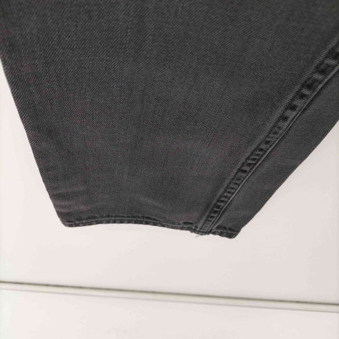 オールセインツ ALLSAINTS ボタンフライ スキニー デニムパンツ 革パッチ メンズ