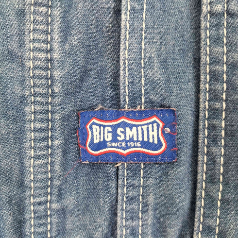 ビッグスミス BIG SMITH ハーフレングス デニムオーバーオール メンズ 44X32