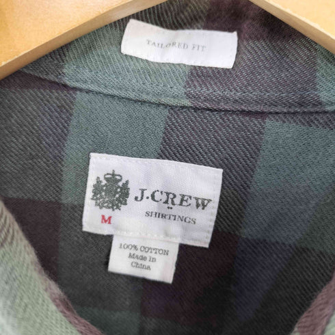 ジェイクルー J.CREW TAILORED FIT フラップポケット チェックシャツ レディース JPN:M
