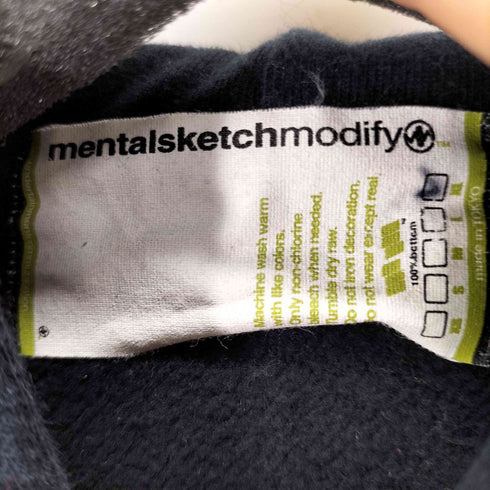 MENTAL SKETCH MODIFIED フロントプリントフーディー メンズ import:XL