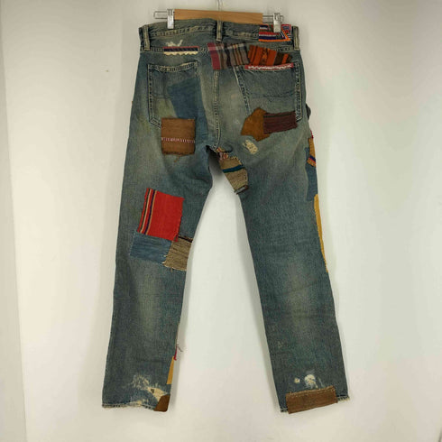 ポロラルフローレン POLO RALPH LAUREN パッチワーク加工 デニムパンツ メンズ 31×30