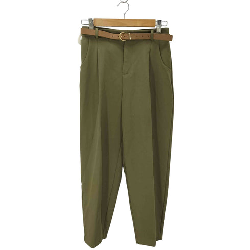 ザラ ZARA BELTED TAPERED PANTS レディース JPN:XS