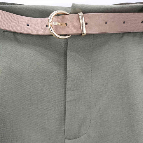 ザラ ZARA BELTED TAPERED PANTS レディース JPN:XS