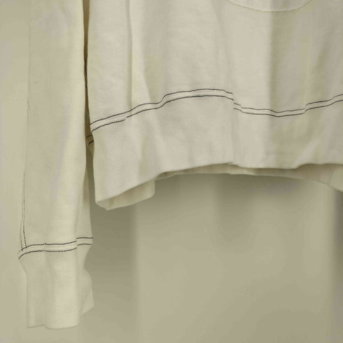 シーイー C.E 24AW WASHED WHITE TEMPLE CREW NECK ウォッシュド ホワイト テンプル クルーネック スウェット トレーナー メンズ JPN:XL