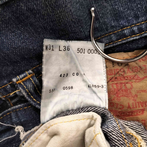 リーバイス Levis 98年5月製 USA製 501XX 復刻 501-0003 555刻印 バレンシア工場 ボタンフライデニム メンズ W31 L36