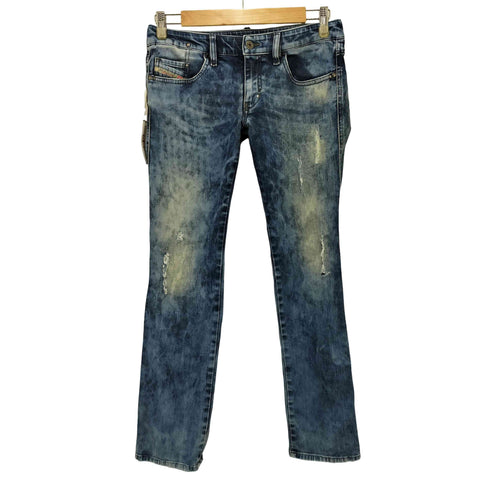 ディーゼル DIESEL LHELA USED加工スキニーデニムパンツ メンズ W28L30
