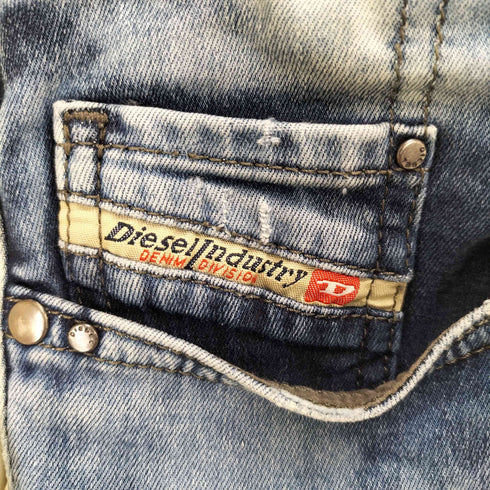 ディーゼル DIESEL LHELA USED加工スキニーデニムパンツ メンズ W28L30