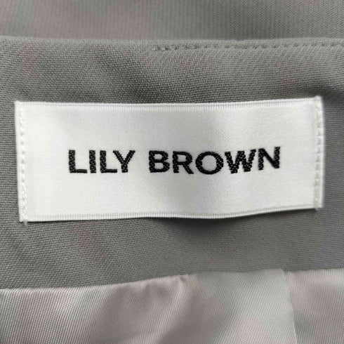 リリーブラウン Lily Brown ベルトディテールバミューダショートパンツ レディース 1
