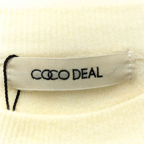ココディール COCO DEAL ボウタイ付きサテンレイヤードニットワンピース レディース JPN:1