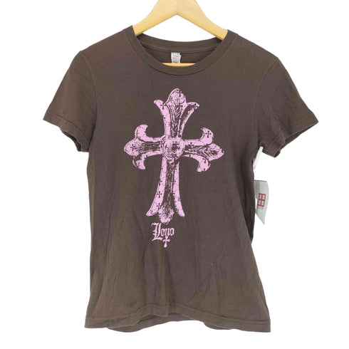 アメリカンアパレル AMERICAN APPAREL MADE IN USA クロスプリントTシャツ メンズ L