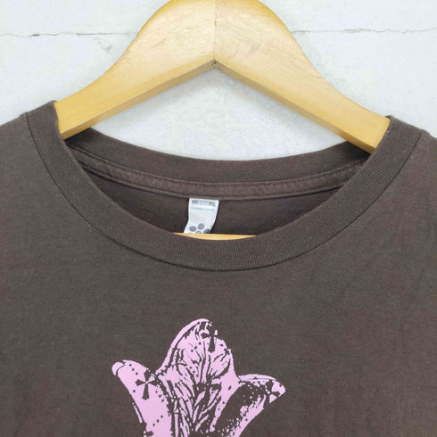 アメリカンアパレル AMERICAN APPAREL MADE IN USA クロスプリントTシャツ メンズ L