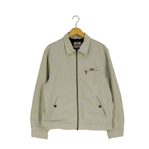 リーバイス Levis 裏地チェック ジップアップワークジャケット メンズ import:L