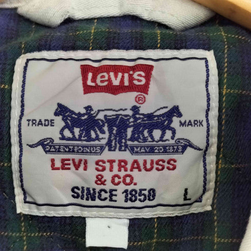 リーバイス Levis 裏地チェック ジップアップワークジャケット メンズ import:L