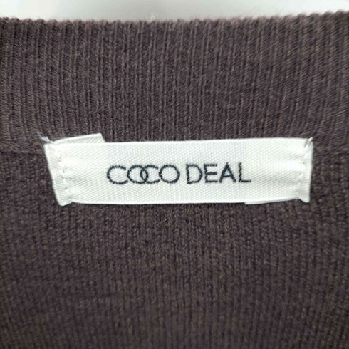 ココディール COCO DEAL ボウタイ付きサテンレイヤードニットワンピース レディース JPN:1