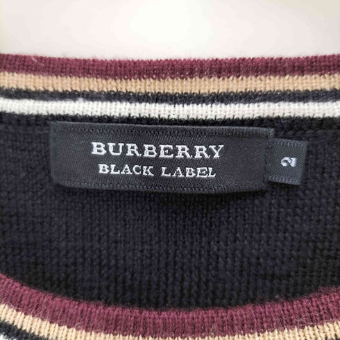 バーバリーブラックレーベル BURBERRY BLACK LABEL サイドラインニット メンズ 2