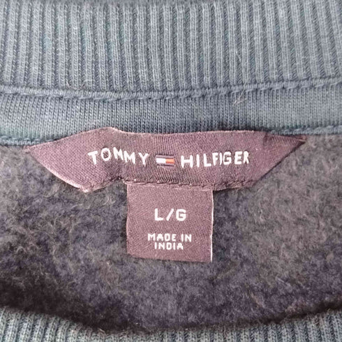 トミーヒルフィガー TOMMY HILFIGER ロゴプリント 裏起毛 クルーネック スウェット メンズ import:L