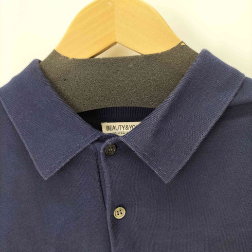 ビューティーアンドユースユナイテッドアローズ BEAUTY & YOUTH UNITED ARROWS ガスコットン 3ボタン ポロニット メンズ JPN:M