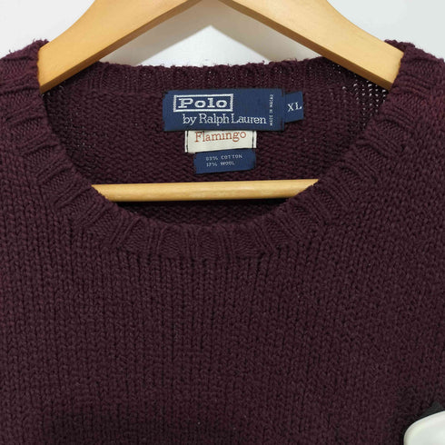 ポロバイラルフローレン Polo by RALPH LAUREN ポニー刺繍ロゴ リメイクニット レディース import:XL