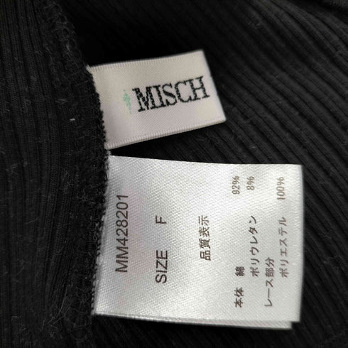 ミッシュマッシュ MISCH MASCH ショルダーレースリブカット レディース FREE