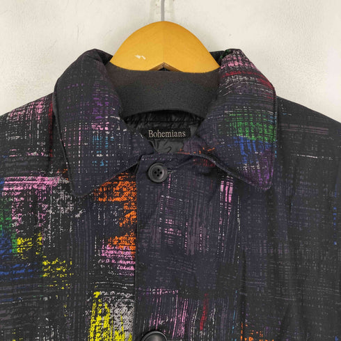 ボヘミアンズ BOHEMIANS 総柄 リバーシブルダウンコート メンズ JPN:M