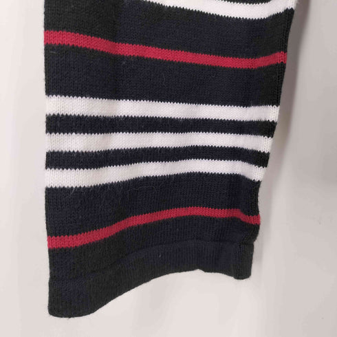 バーバリーブラックレーベル BURBERRY BLACK LABEL ワンポイント刺繍ボーダーニット メンズ 2