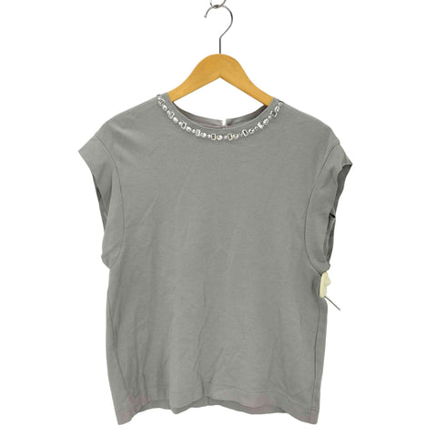 プラステ PLST ビジューネックダブルスリーブTシャツ レディース JPN:S