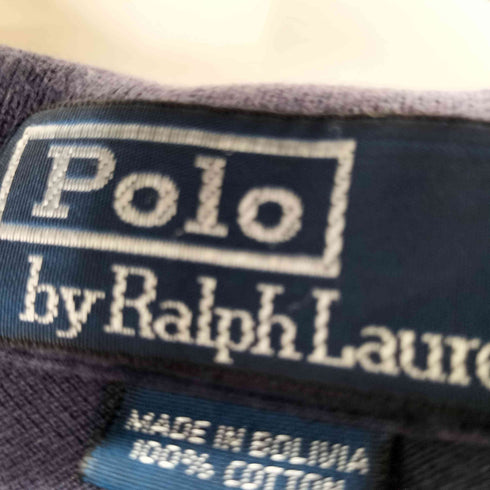 ポロバイラルフローレン Polo by RALPH LAUREN スモールポニー刺繍 ボーダー S/S ポロシャツ メンズ import:XL