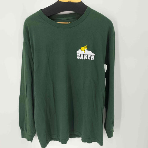 BAKER 両面プリント L/S Tシャツ メンズ JPN:L