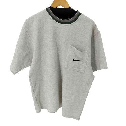 ナイキ NIKE 90S 銀タグ スウォッシュロゴ 刺繍 スウェット半袖シャツ メンズ