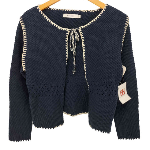 マウジー moussy CROCHET KNIT ジャケット レディース FREE