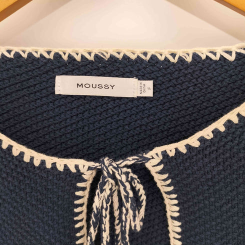 マウジー moussy CROCHET KNIT ジャケット レディース FREE