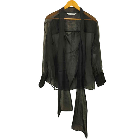 ザラ ZARA シアーブラウス レディース JPN:M
